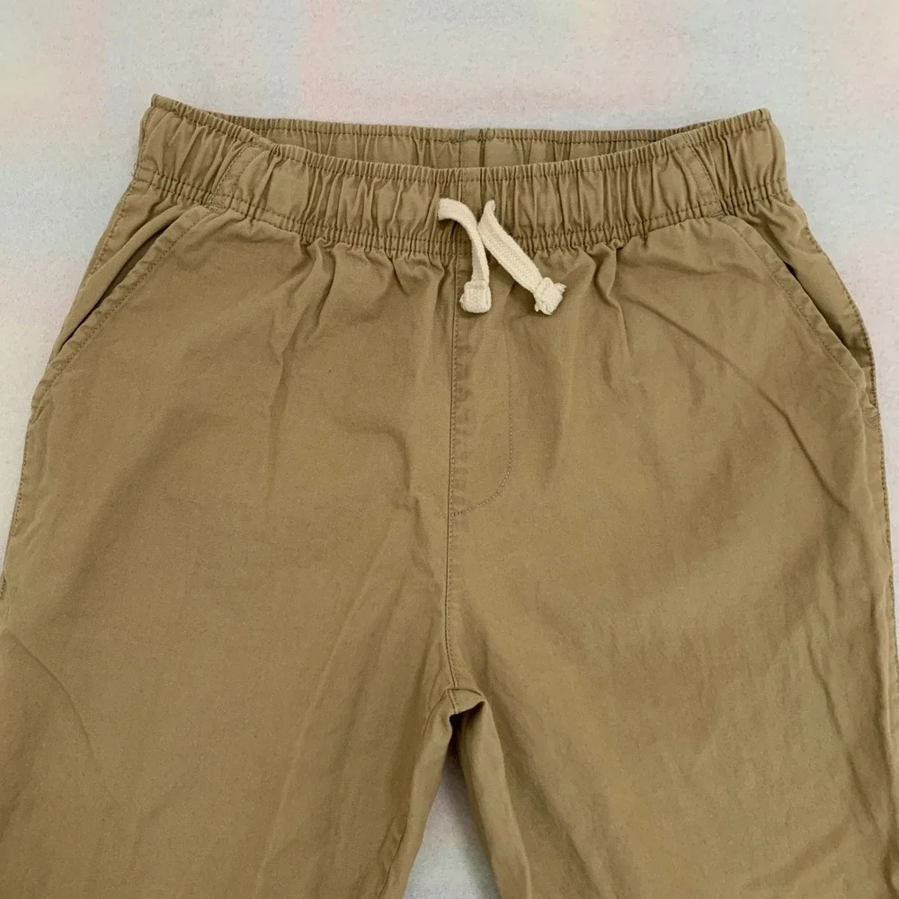 The Children's Place Jogger Pants BIG BOY Size 14‎ Khaki Tan Pull On Adjustable